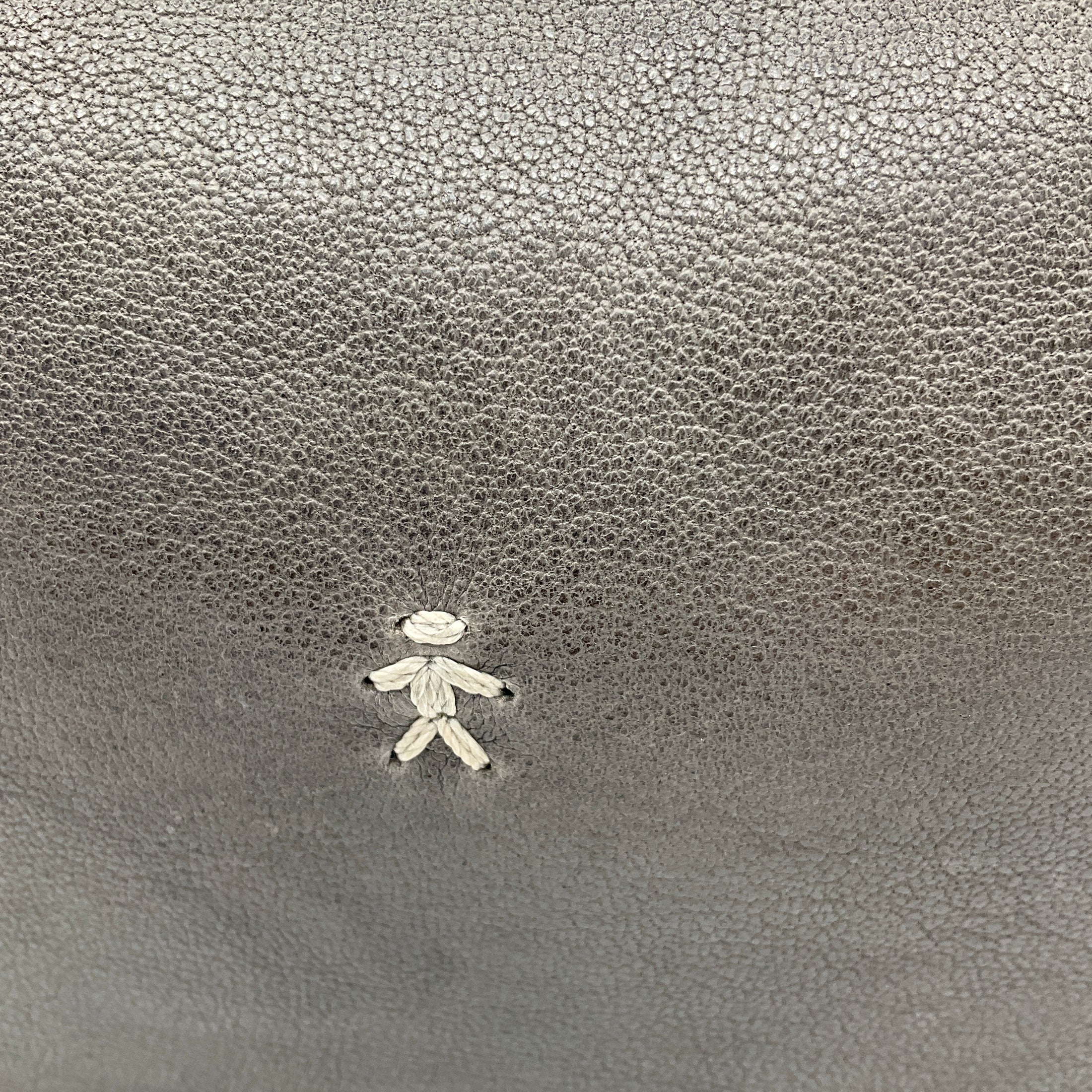 Henry Beguelin Dark Grey Medium Ilenia Old Iron Leather Shoulder Bag