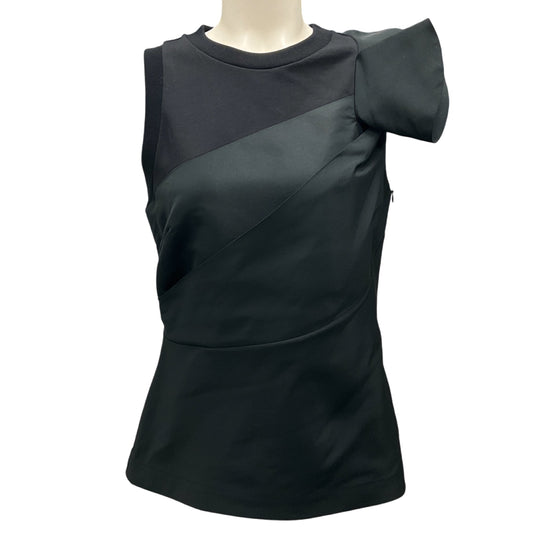 Alexander McQueen Black 2023 Asymmetric Sleeveless Top