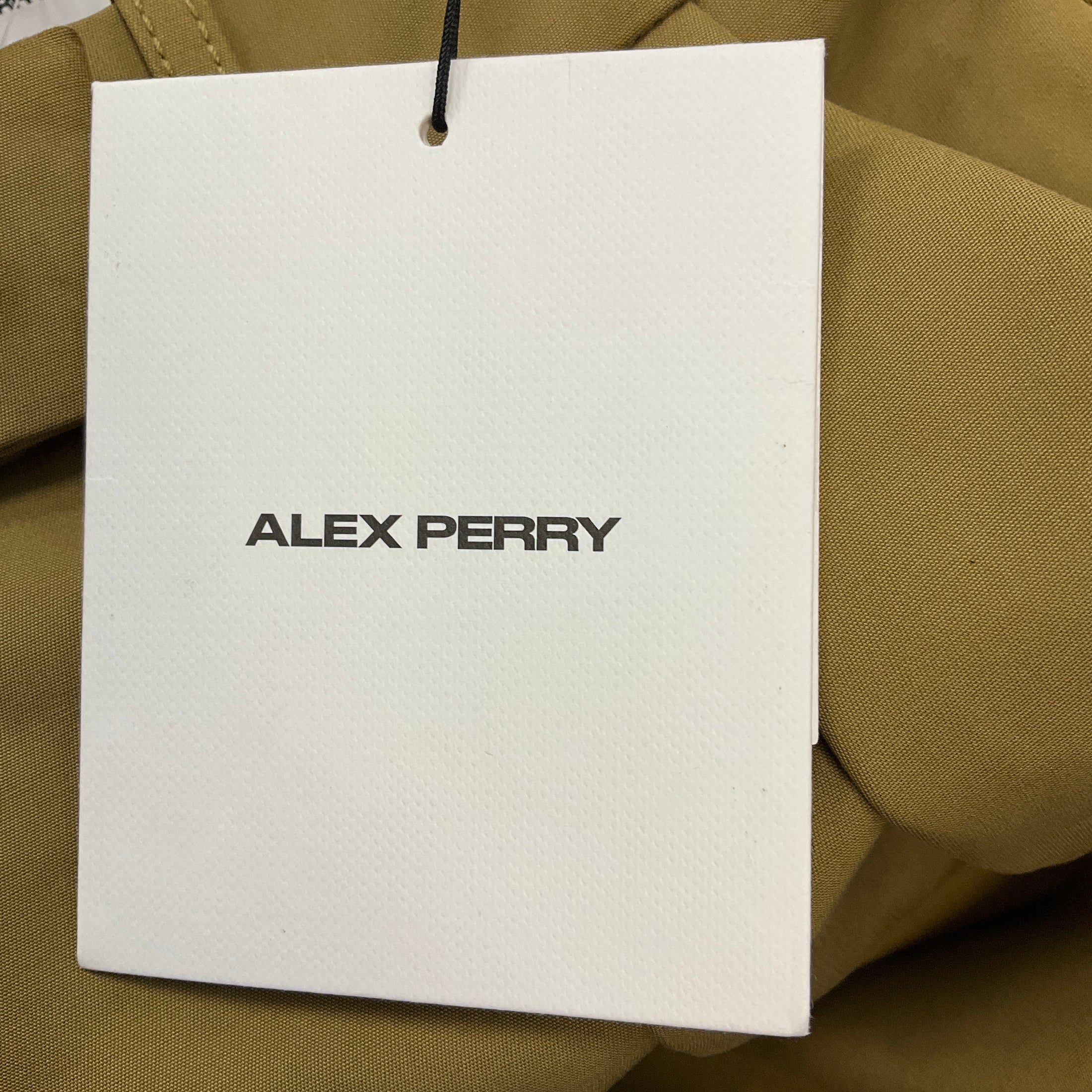 Alex Perry Khaki Tailored Cotton Trouser