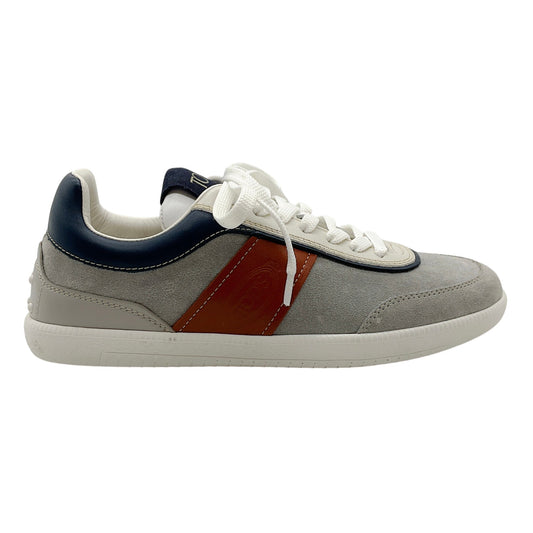 Tod's Grey Suede / Navy Blue Leather Tabs Sneakers