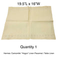 Load image into Gallery viewer, Hermes Beige H Embroidered Linen Napkins with Box (Assortment / Set of 2)
