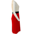 Load image into Gallery viewer, Michael Kors Ivory / Red Color Block Sleeveless Dress
