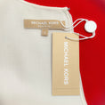 Load image into Gallery viewer, Michael Kors Ivory / Red Color Block Sleeveless Dress
