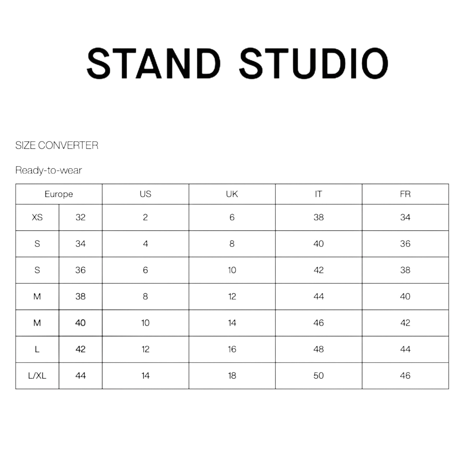 Stand Studio Black Lamb Leather and Suede Panelled Blossom Trenchcoat