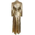 Load image into Gallery viewer, Saloni Gold Sequin Jena Midi Dress
