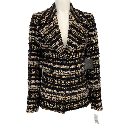 Smythe Black / Gold Metallic Boucle Blazer
