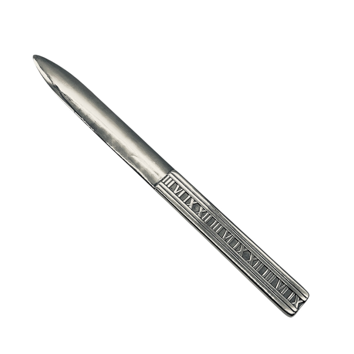 Tiffany & Co. Sterling Silver Atlas Roman Numeral Letter Opener