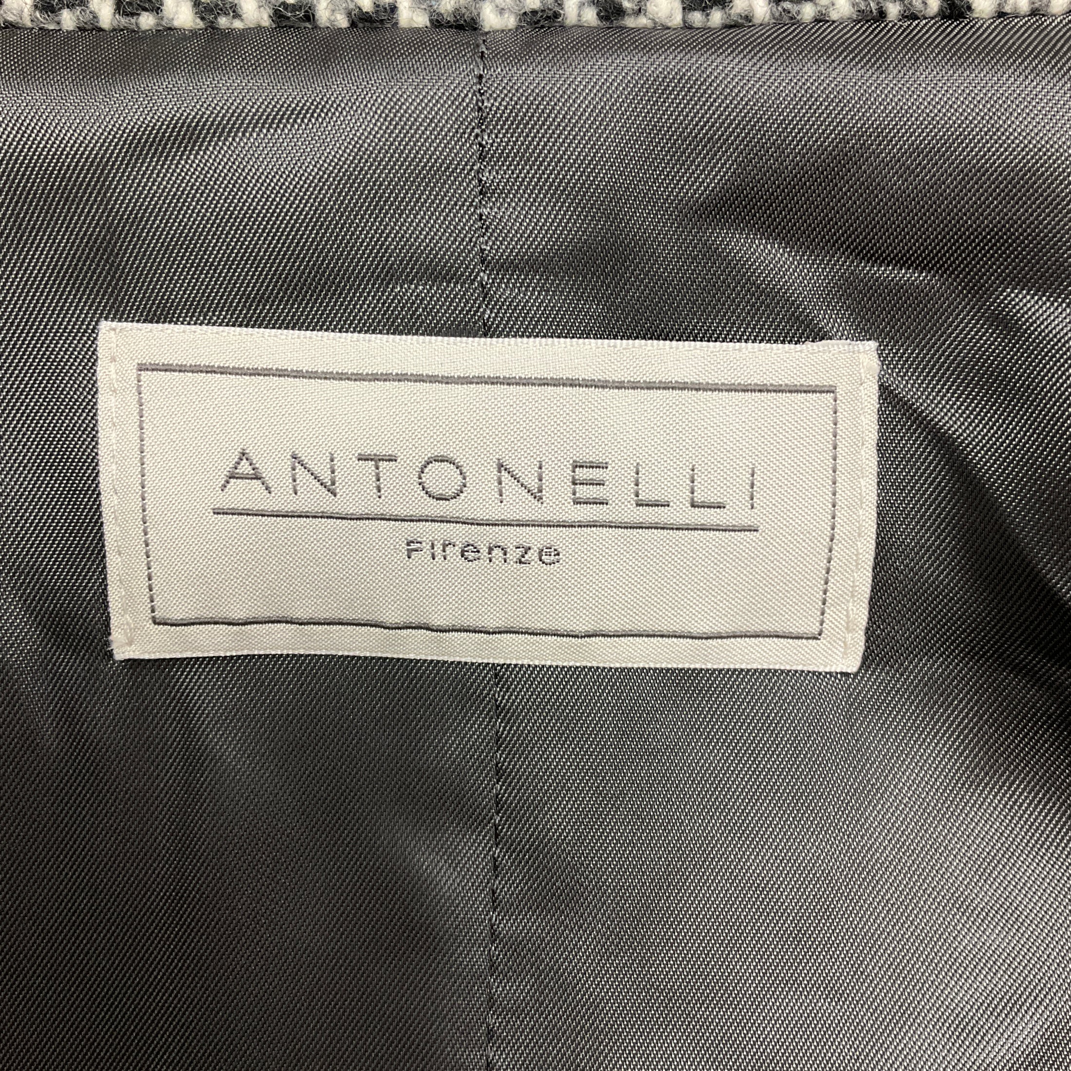 Antonelli Firenze Grey Fabriano Gilet Long Tweed Vest