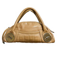 Load image into Gallery viewer, Chanel RARE Tan Button Dome Caviar Leather Small Satchel Handbag
