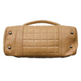Load image into Gallery viewer, Chanel RARE Tan Button Dome Caviar Leather Small Satchel Handbag

