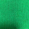 Load image into Gallery viewer, Celine Green Triomphe Logo Embroidered Cashmere Knit Pullover Sweater

