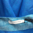 Load image into Gallery viewer, Kalita Blue Open Back Linen Maxi Dress
