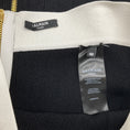 Load image into Gallery viewer, Balmain Black / White Button Front Knit Midi Skirt
