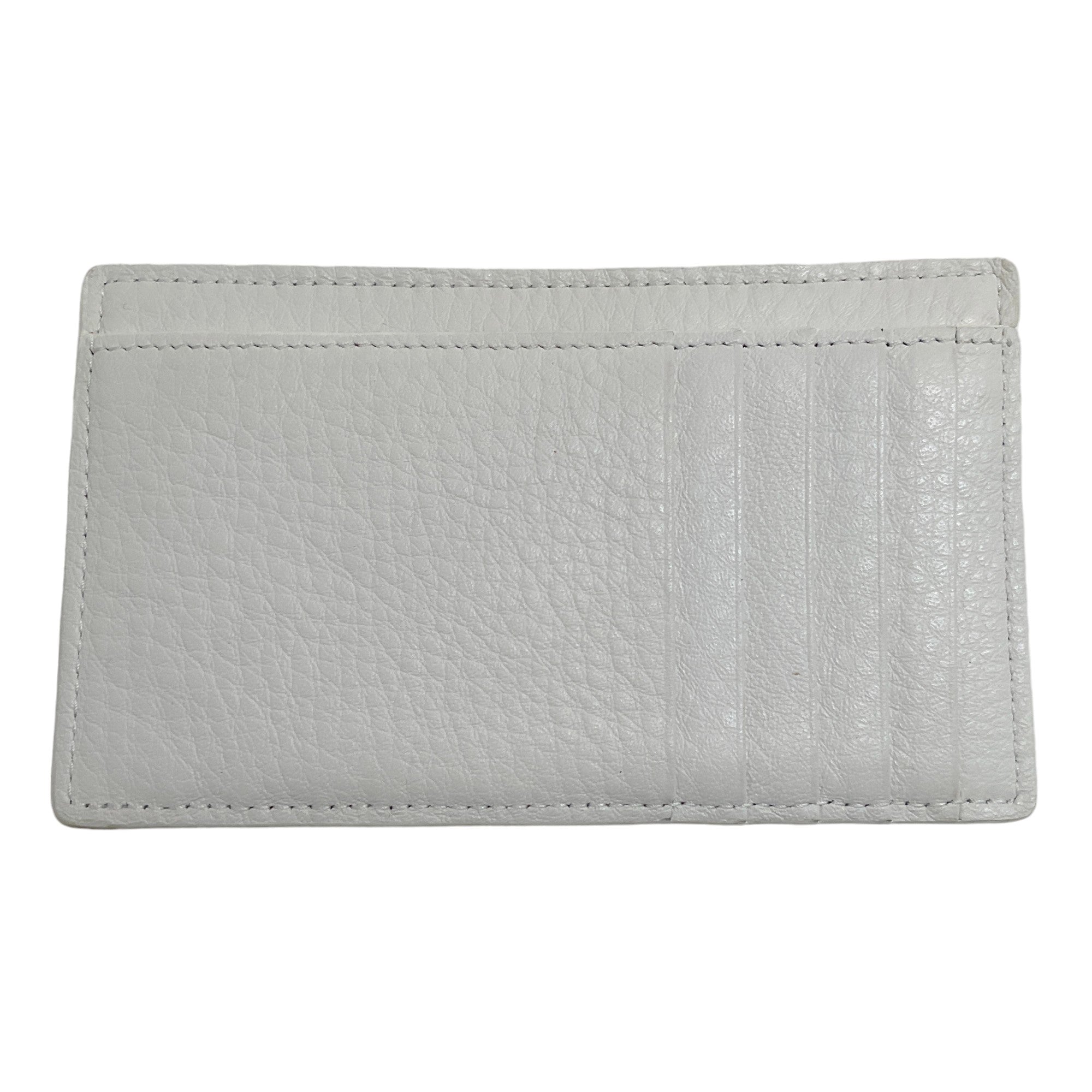 Balenciaga Ivory Leather Card Case