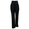 Load image into Gallery viewer, Alexander McQueen Black 2023 Zipper Detail Cigarette Pants
