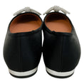 Load image into Gallery viewer, Aquazzura Black Satin Parisina Crystal Ballet Flats
