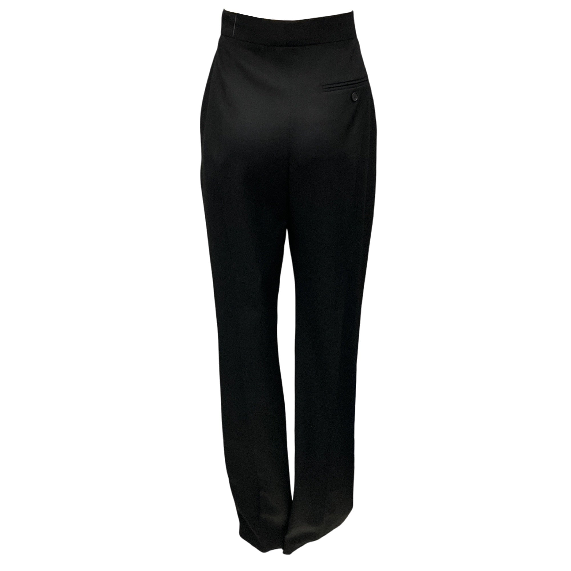 Alexander McQueen Black 2023 Zipper Detail Cigarette Pants