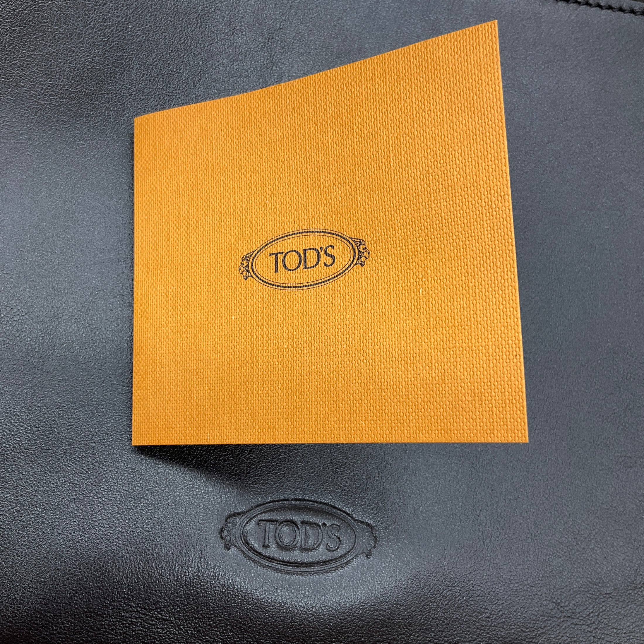Tod's Brown Genuine Leather Di Bag Folio Tote Handbag