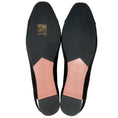 Load image into Gallery viewer, Aquazzura Black Satin Parisina Crystal Ballet Flats
