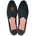 Load image into Gallery viewer, Aquazzura Black Satin Parisina Crystal Ballet Flats
