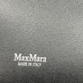 Load image into Gallery viewer, Max Mara Black Leather Double Top Handle Tote Handbag with Silver Hardware
