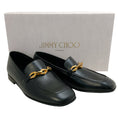 Load image into Gallery viewer, Jimmy Choo Black Leather Diamond Tilda Loafers
