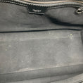 Load image into Gallery viewer, Max Mara Black Leather Double Top Handle Tote Handbag with Silver Hardware
