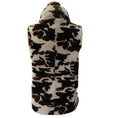 Load image into Gallery viewer, Suprema Brown / Taupe Shearling Reversible Vest with Detached Scarf
