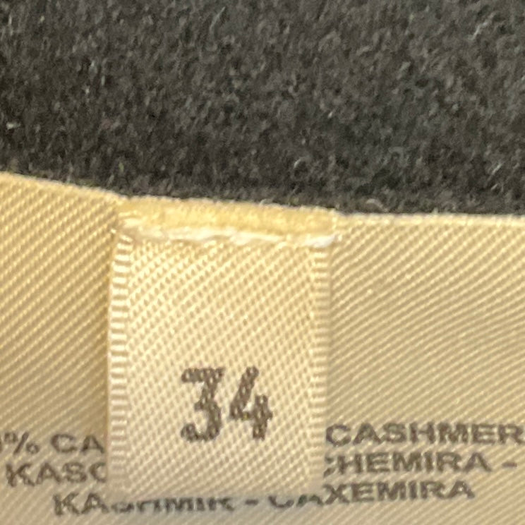 Hermes Navy Blue / Black Cashmere Blanket Coat with Belt
