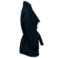 Load image into Gallery viewer, Hermes Navy Blue / Black Cashmere Blanket Coat with Belt
