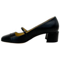Load image into Gallery viewer, Jimmy Choo Black Leather / Patent Elisa 45 Mary Jane Pumps
