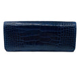 Load image into Gallery viewer, Kwanpen Blue Genuine Alligator Skin Leather Wallet

