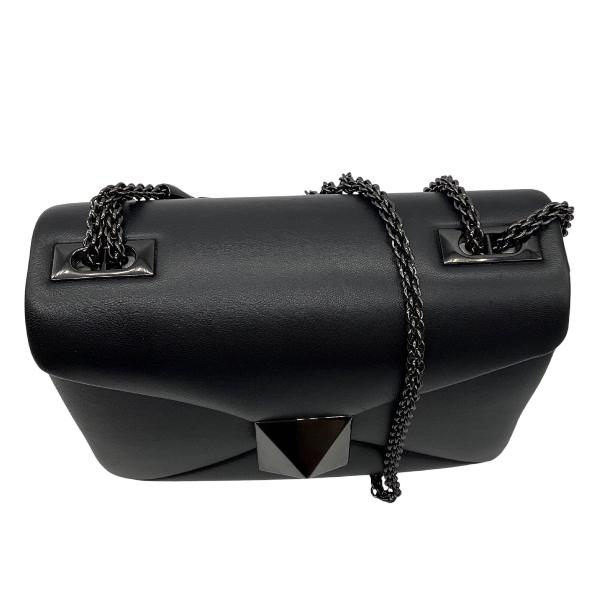 Valentino Garavani Black Nero Small One Stud Shoulder Bag