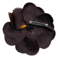 Load image into Gallery viewer, Chanel Brown Velvet Camellia Brooch
