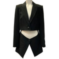 Load image into Gallery viewer, L'Agence Black Cora Detachable Bottom Blazer


