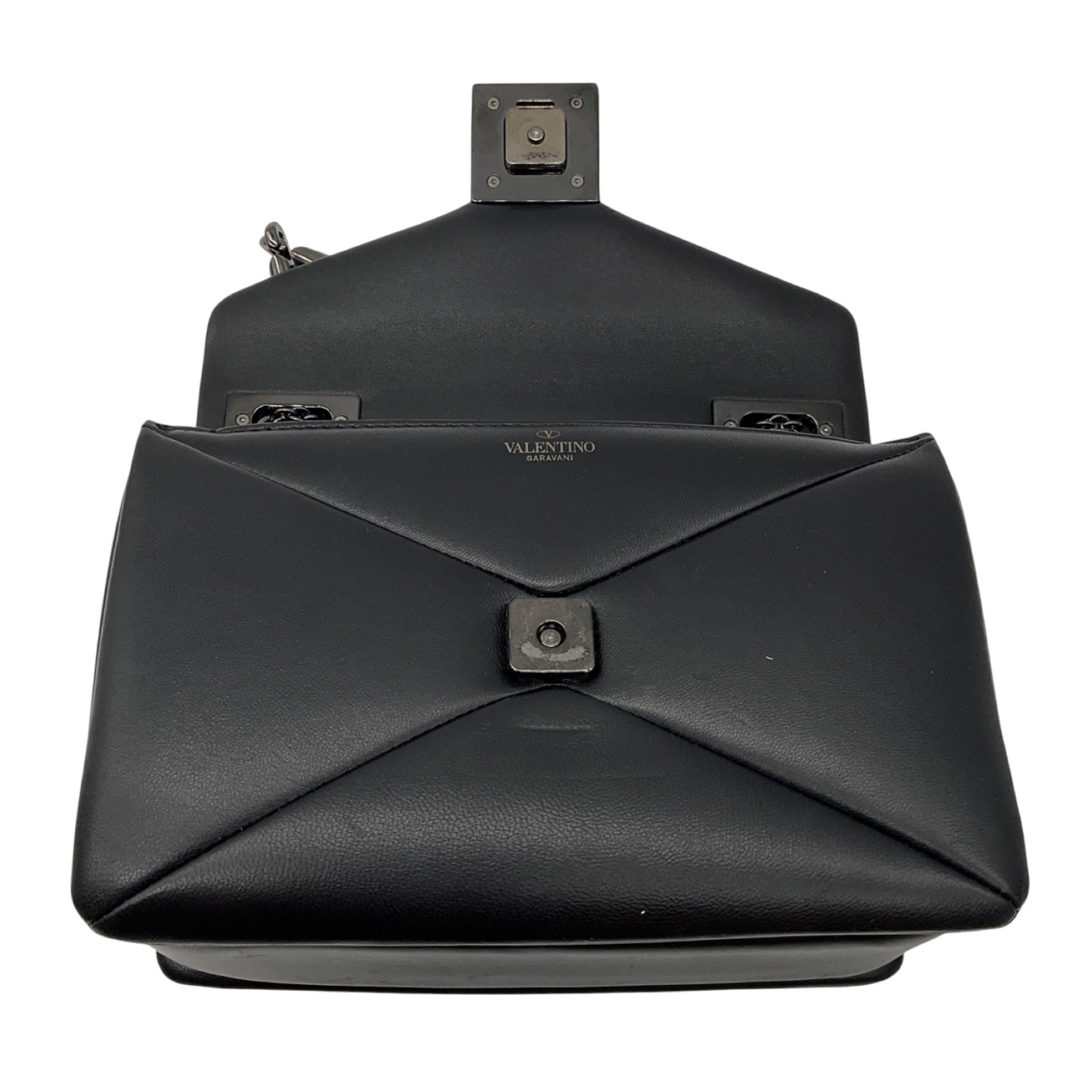 Valentino Garavani Black Nero Small One Stud Shoulder Bag