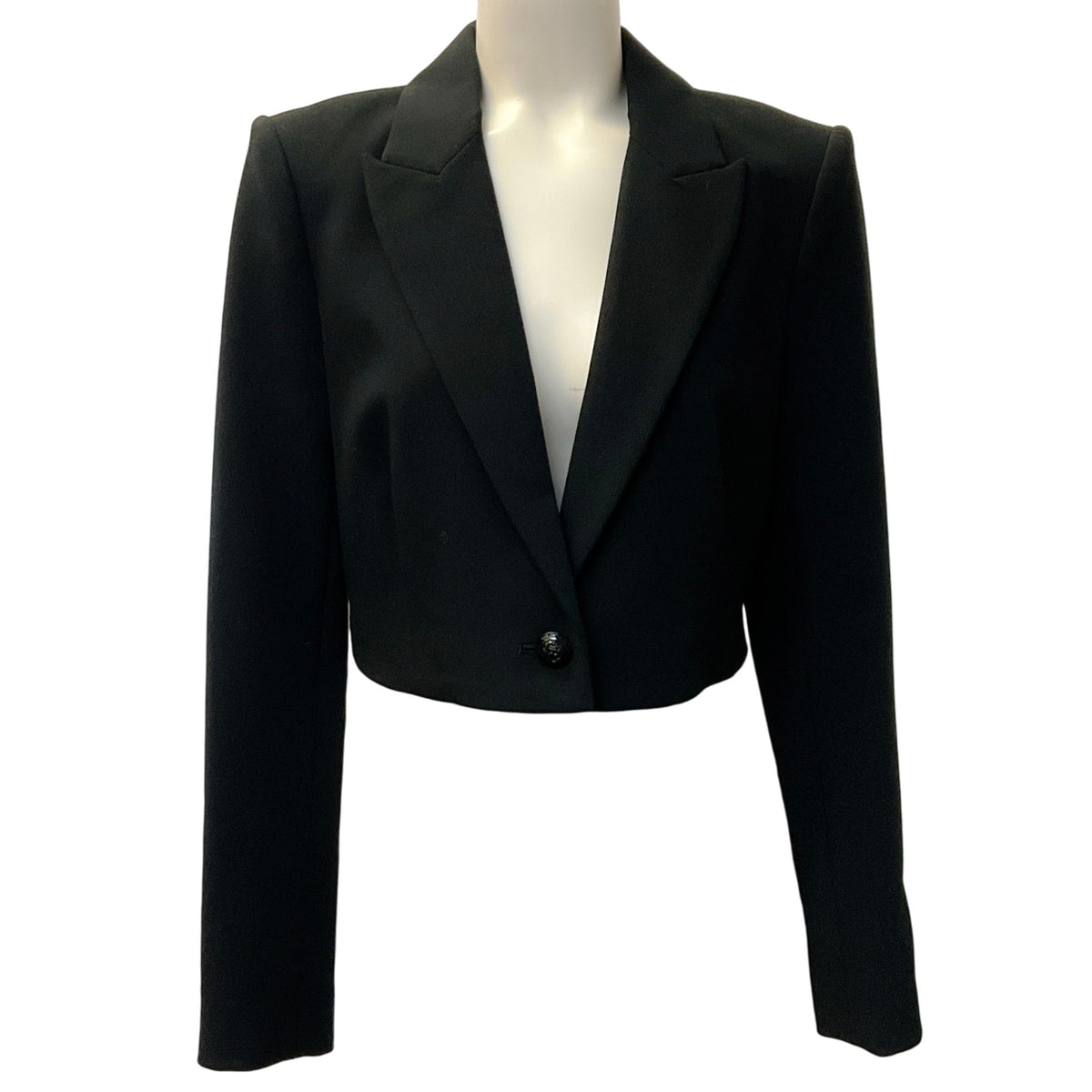 L'Agence Black Cora Detachable Bottom Blazer