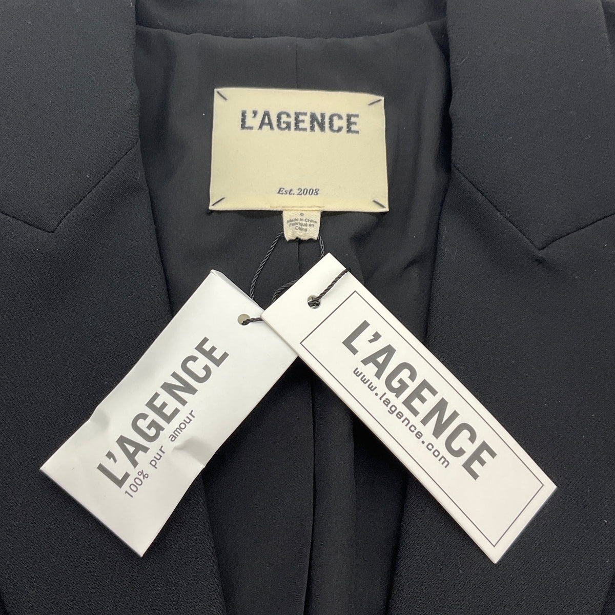 L'Agence Black Cora Detachable Bottom Blazer