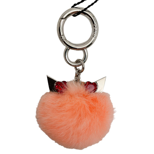 Fendi Pink Mink Monster Keychain