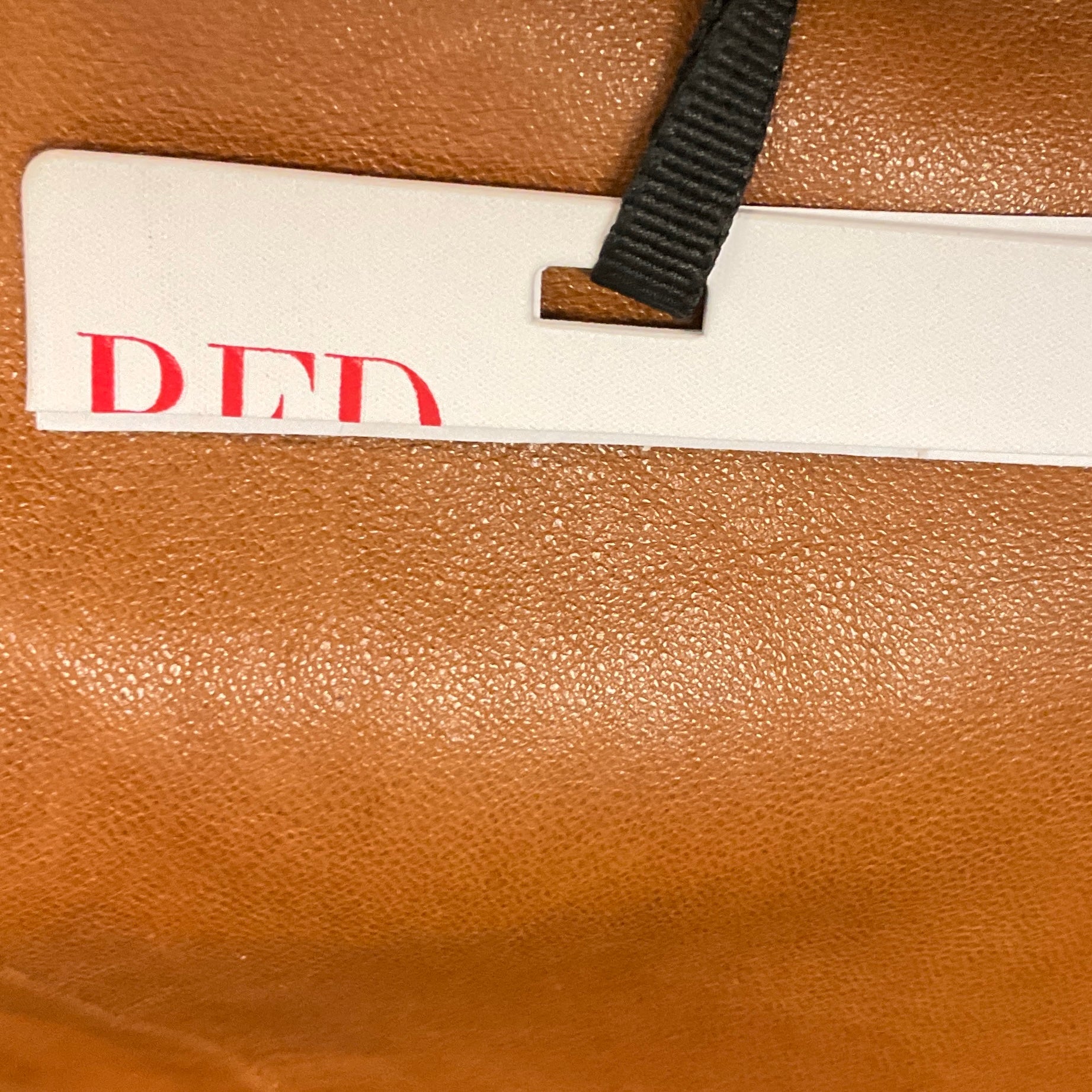 RED Valentino Tan / Silver Stud Embellished Lambskin Leather Skirt