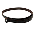 Load image into Gallery viewer, Barry Kieselstein-Cord Brown Genuine American Alligator Skin Leather Belt Strap
