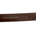 Load image into Gallery viewer, Barry Kieselstein-Cord Brown Genuine American Alligator Skin Leather Belt Strap
