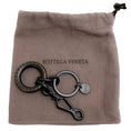 Load image into Gallery viewer, Bottega Veneta Metal Keychain with Stamped Woven Detail
