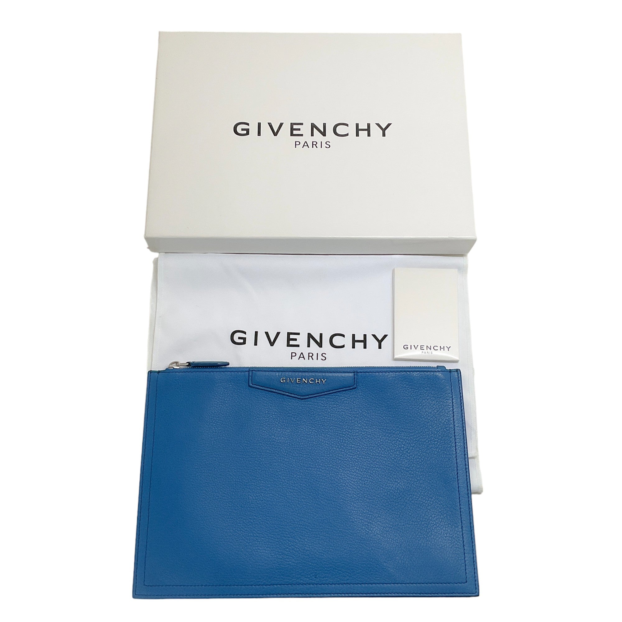 Givenchy Indigo Leather Antigona Pouch