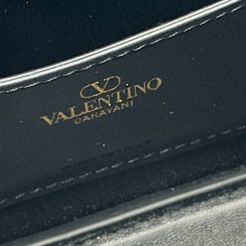 Valentino Garavani Black Rockstud Fierce Small Calfskin Shoulder Bag