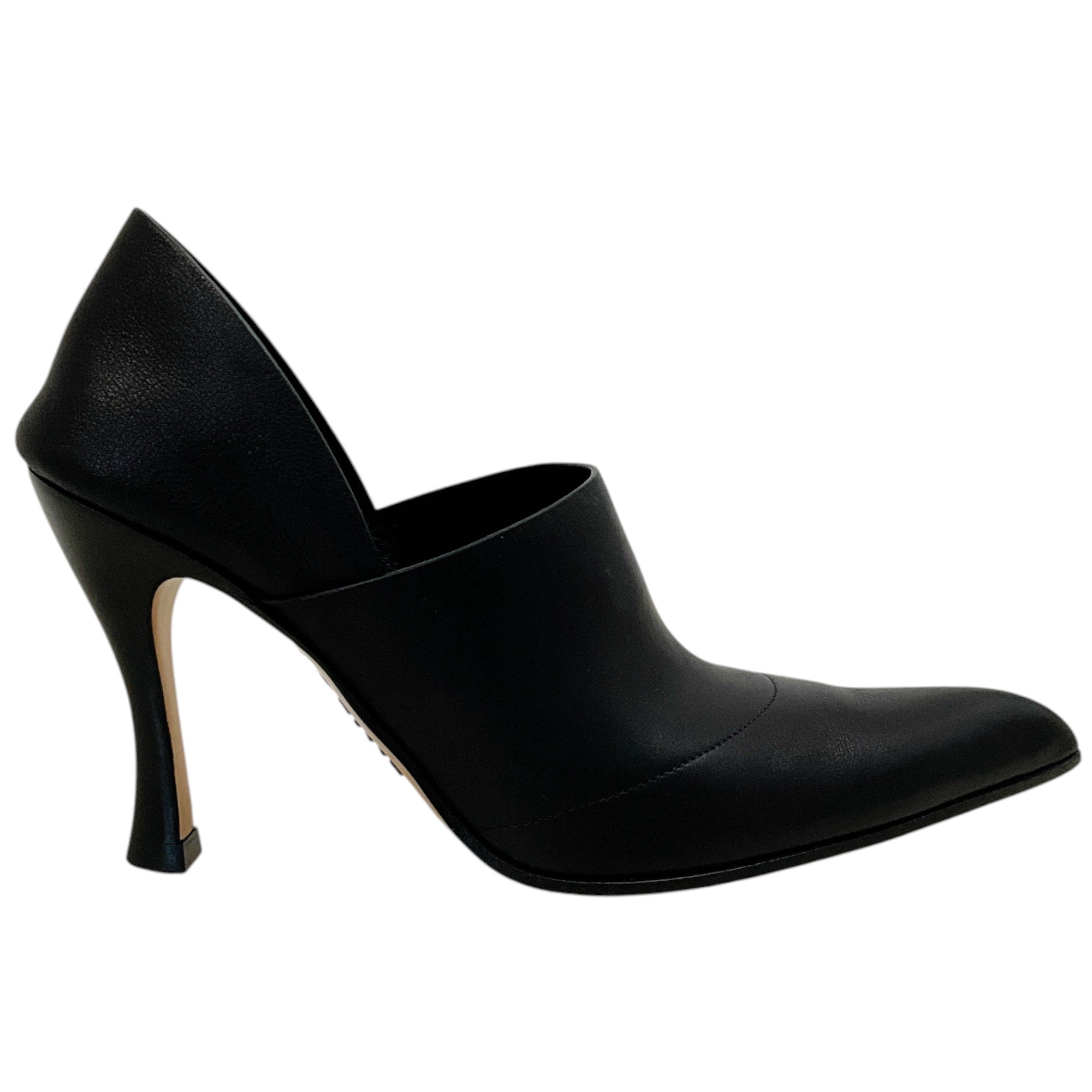 Loewe Black Leather Comic Folded Pumps