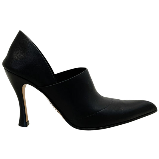 Loewe Black Leather Comic Folded Pumps