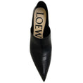Load image into Gallery viewer, Loewe Black Leather Comic Folded Pumps
