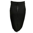 Load image into Gallery viewer, Burberry Black / Tan Animal Print Calf Hair and Crepe Pencil Skirt
