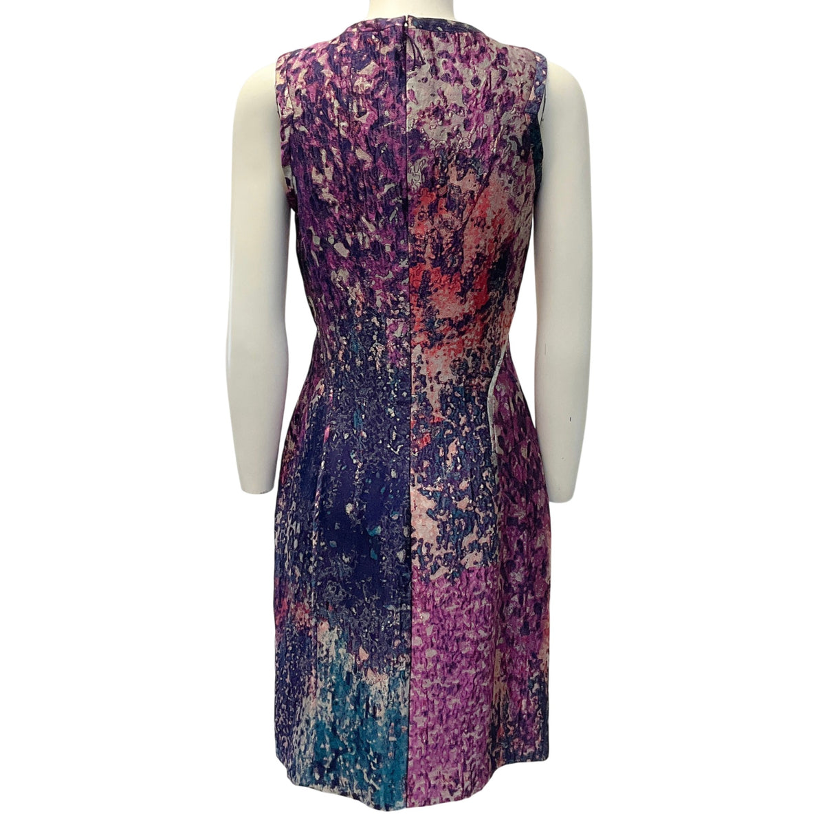 J. Mendel Purple / Teal Silk Sleeveless Dress